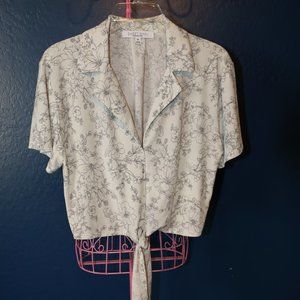 SWEET RAIN Gray Blouse
